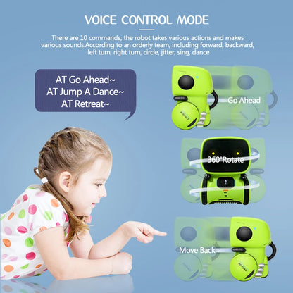 Toy Robot Intelligent Robots Russian &amp; English &amp; Spanish Version Voice &amp; Touch Control Toys Interactive Educational RC Robot