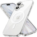 Magnetic Case for Iphone 17 6.3-Inch Compatible with Magsafe, Shockproof Phone Bumper Cover, Anti-Scratch Clear Back (Clear)