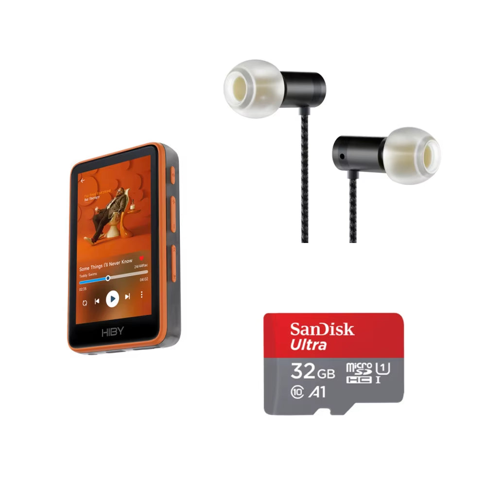 R1 Hifi Audio Music Player MP3 USB DAC Wifi Bluetooth 5.1 DSD256 Pcm384Khz/32Bit X1600E CS43131 MSEB Web Radio 3.5Mm Output