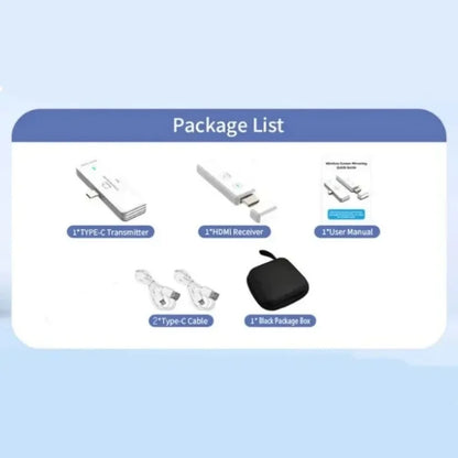 60Hz Hdmi-Compatible Wireless Video Audio 50M 1080P Transmitter Receiver Wireless Display Adapter from PC to Projector &amp; Monitor