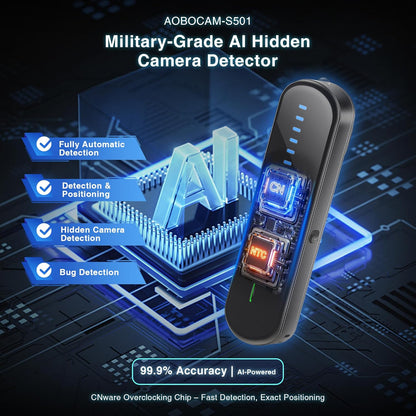 Upgraded Hidden Camera Detector, Ai-Powered Anti-Spy Device, GPS Tracker &amp; Bug Detector, Portable RF Signal Scanner for Hotels, Travel, Home &amp; Office (M) (M)