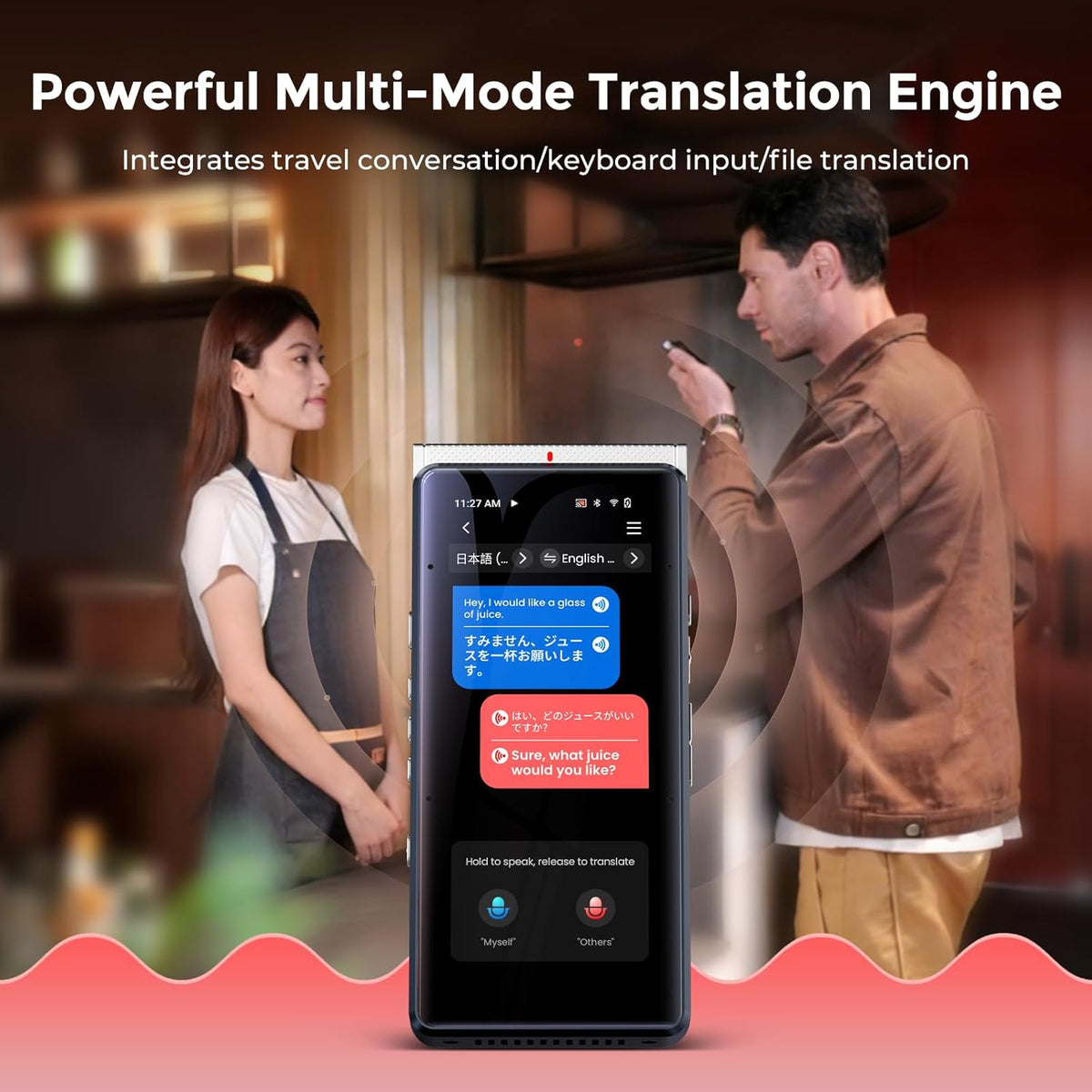 PR1 AI Voice Recorder, Transcription &amp; Translation with AI, 3.99 Inch 64GB Smart Summarize, Offline AI Processing Note Taker for Meeting &amp; Lectures, Translation for Business Travel, Silver