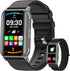 Smart Watches for Men Women (Answer/Make Calls), 1.57" Curved Screen Fitness Tracker, 2 Bands Smart Watch with 24/7 Heart Rate/Sleep Monitor, Compatible with Android Ios,110+ Sport Modes