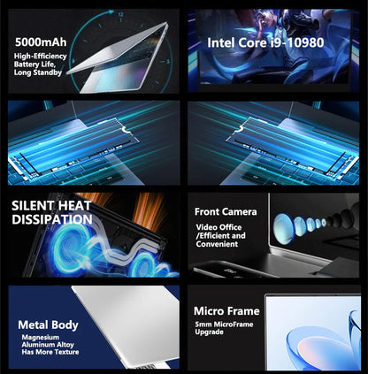 Portable Notebook PC 15.6 Intel I9-10980HK 32GB RAM 2TB SSD Windows 11 Pro Home Gaming Office Business Computer High Performance