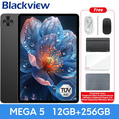 【World Premiere】 MEGA 5 AI Tablet 12.2" 2.4K 120Hz Display 12GB 256GB 10000Mah 55W Charging 4G Android 16 PC Pad ﻿
