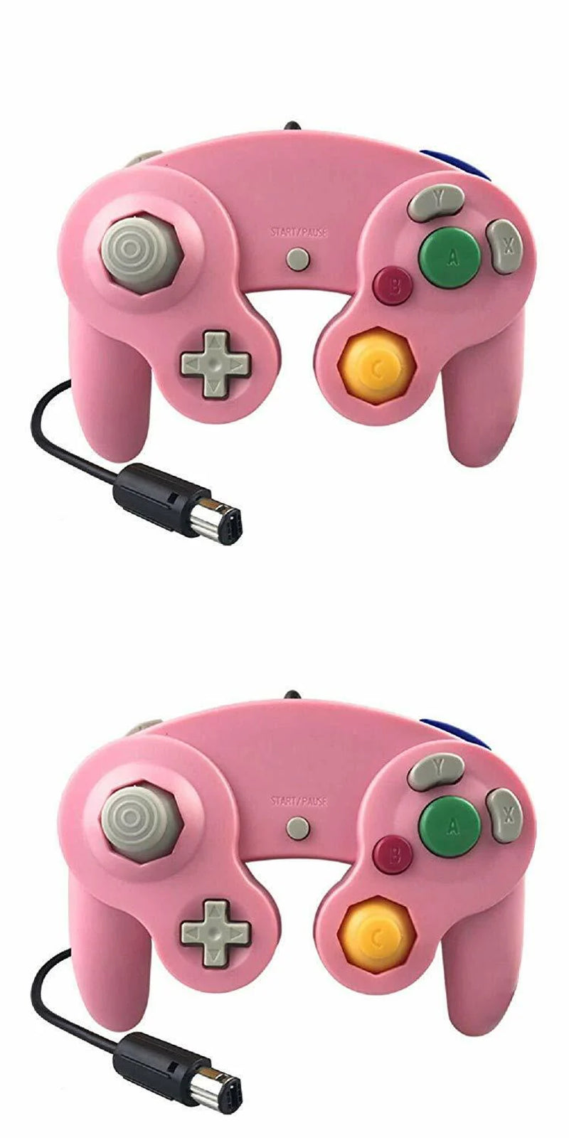 2 Pack Wired NGC Controller Gamepad for Nintendo Gamecube GC &amp; Wii U Console USA