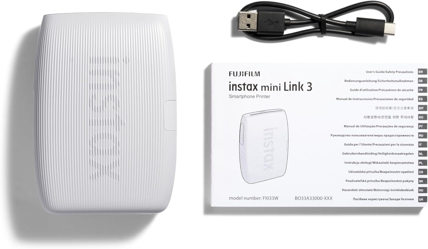 Instax Mini Link 3 Smartphone Printer - Clay White