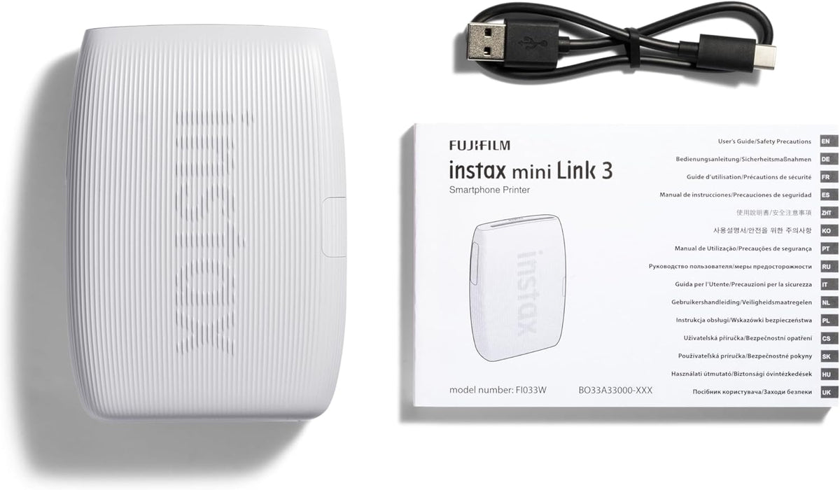 Instax Mini Link 3 Smartphone Printer - Clay White