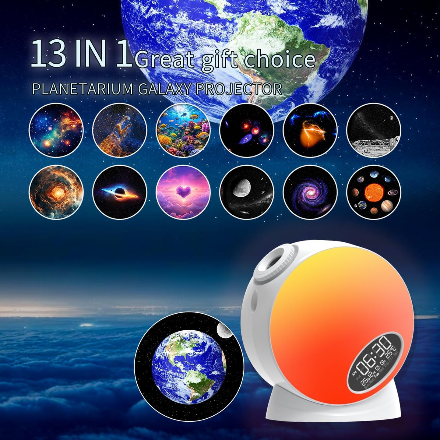 Galaxy Projector, Star Projector,Bedroom Night Light for Kids and Timer,Home Planetarium with Remote Control,13 Film Discs 4K Hd,For Kids Bedroom Ceiling Home Living Room Decor Birthday Gifts