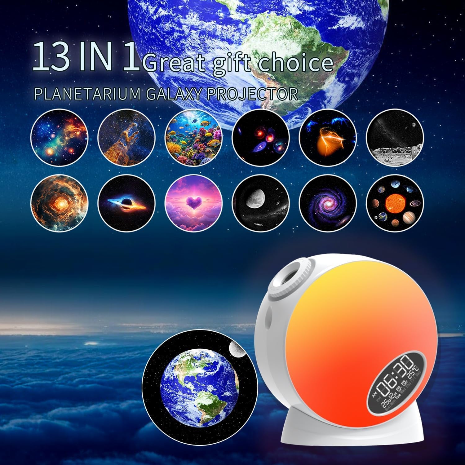 Galaxy Projector, Star Projector,Bedroom Night Light for Kids and Timer,Home Planetarium with Remote Control,13 Film Discs 4K Hd,For Kids Bedroom Ceiling Home Living Room Decor Birthday Gifts