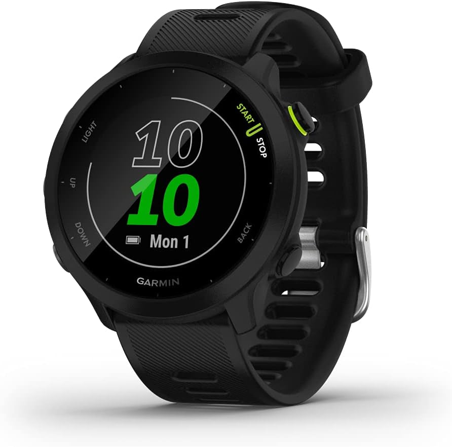 Forerunner 55, GPS Running Watch with Daily Suggested Workouts, up to 2 Weeks of Battery Life, Black