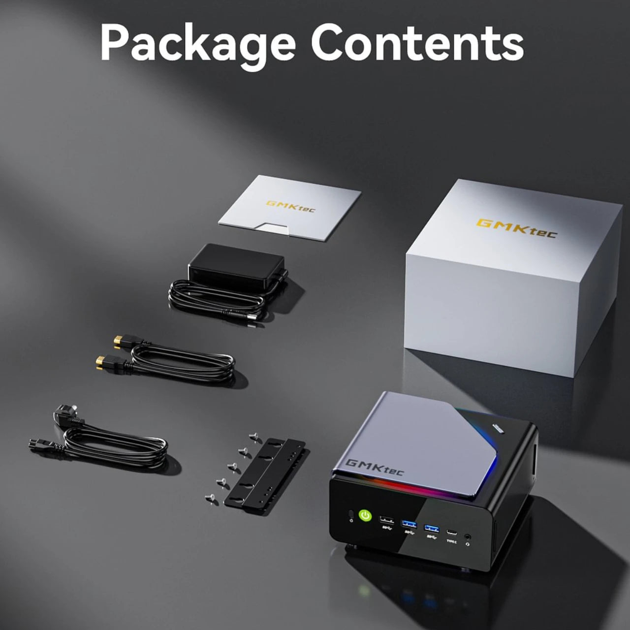 Gmktec K12 Gaming Mini PC  Ryzen 7 H 255(Upgraded 8745HS) Desktop Mini Computers Radeon 780M Wifi 6E/BT5.2, USB-C, Barebone