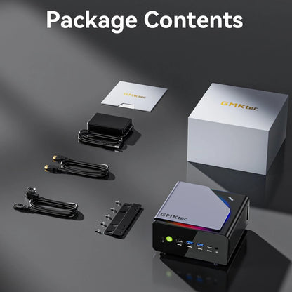 Gmktec K12 Gaming Mini PC  Ryzen 7 H 255(Upgraded 8745HS) Desktop Mini Computers Radeon 780M Wifi 6E/BT5.2, USB-C, Barebone