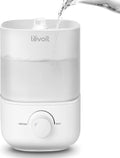 Humidifiers for Bedroom, Top Fill Cool Mist Air Humidifier for Baby Nursery, Plants, Ultrasonic, Auto Shut-Off, BPA Free, Quiet, Knob Control, 360° Nozzle