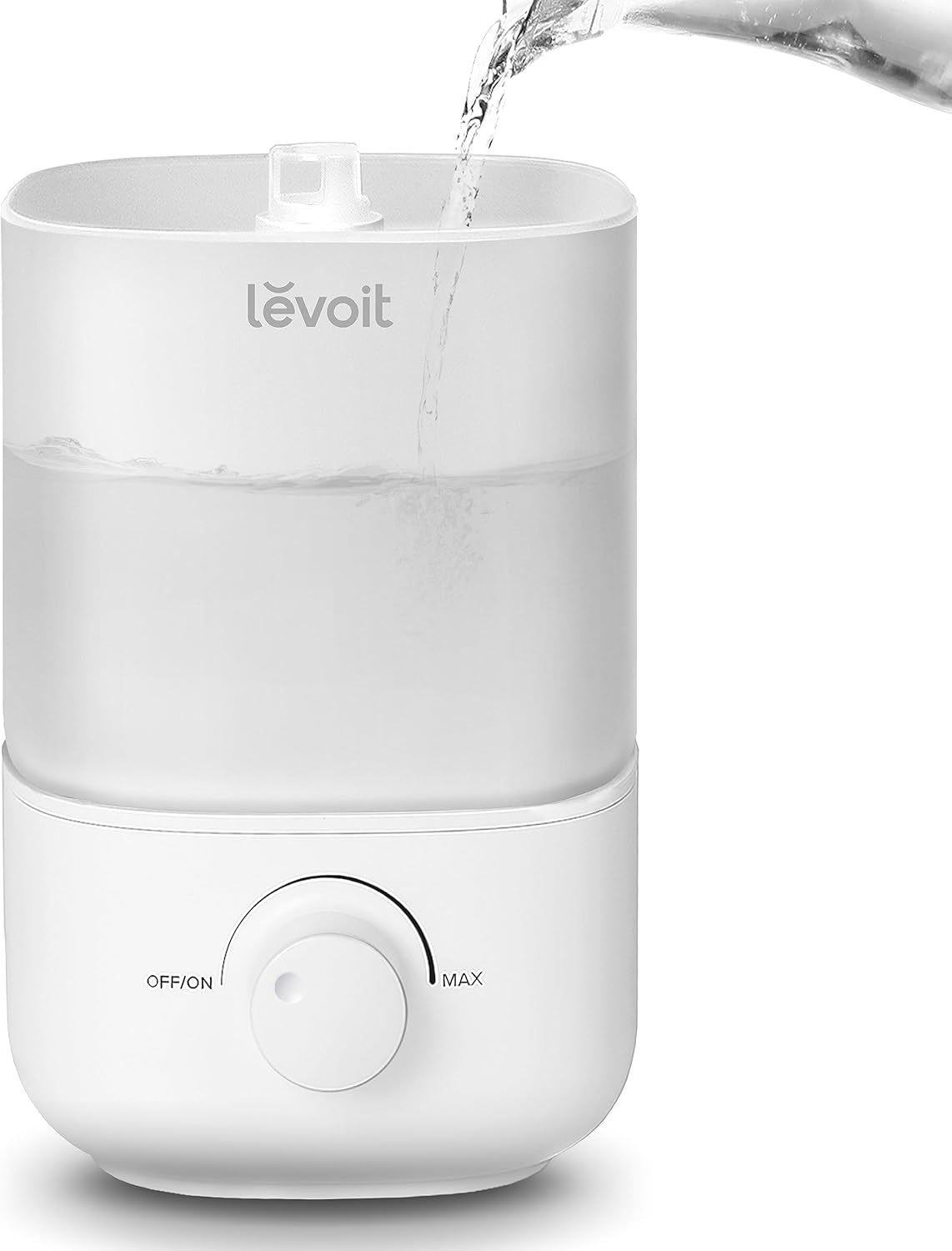 Humidifiers for Bedroom, Top Fill Cool Mist Air Humidifier for Baby Nursery, Plants, Ultrasonic, Auto Shut-Off, BPA Free, Quiet, Knob Control, 360° Nozzle