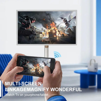 32 Inch Smart TV Rotation Touch Screen Portable Android Camera Mobile Display Tablet PC Stand Wheels Television Rechargeable