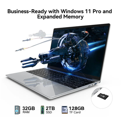 2026 Windows 11 15.6 Inch Laptop  Core I9 9900 32GB RAM 2TB SSD 1920X1080 HD Ultra Slim Gaming Gamer Office