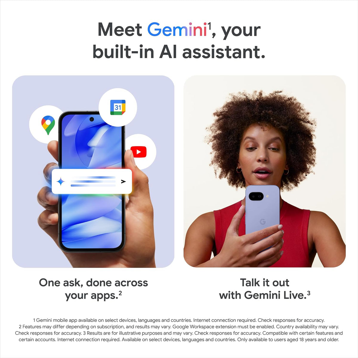 Pixel 9A - 128 GB -Unlocked Android Smartphone with AI Camera, All-Day Battery and Powerful Security - Obsidian