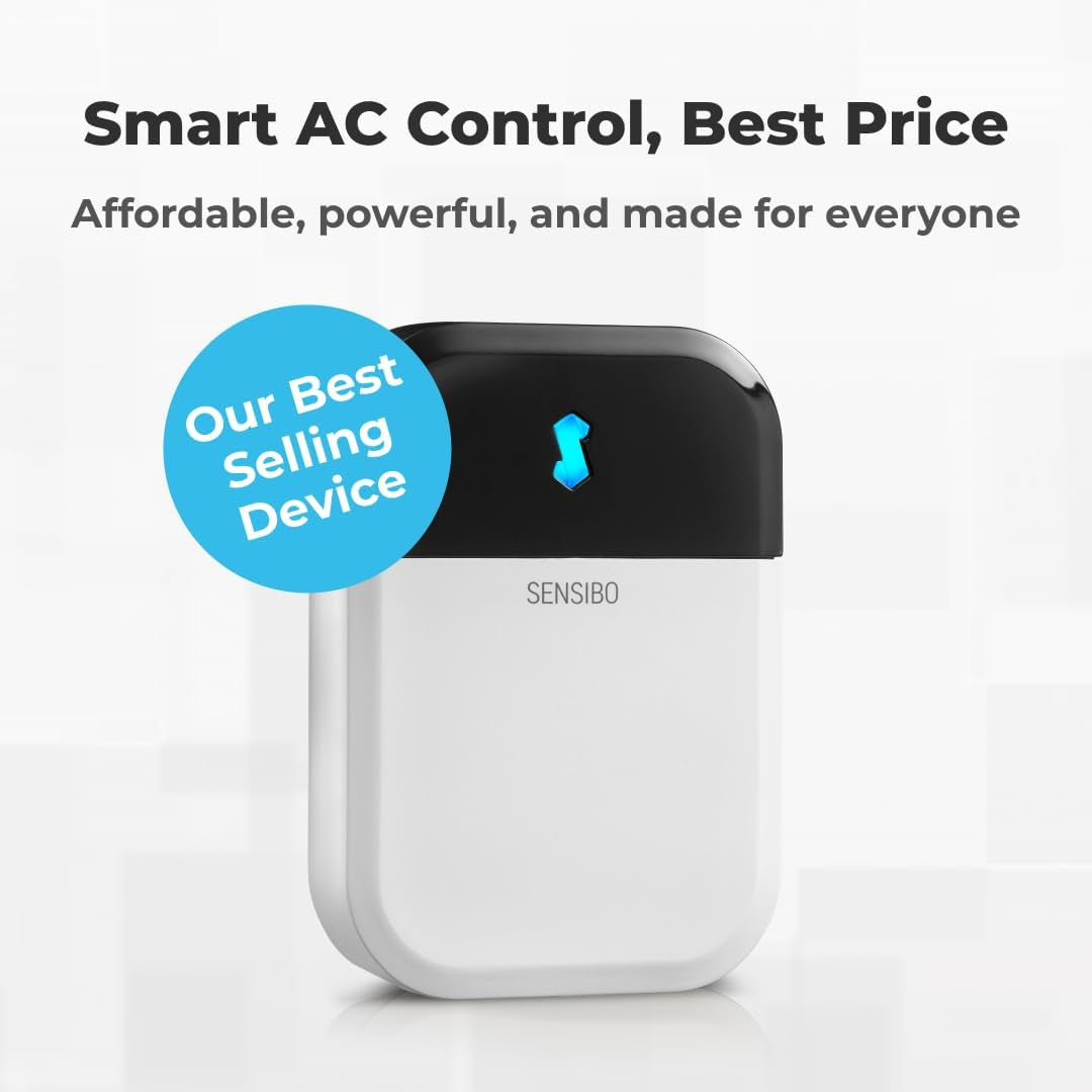 Sky, Smart Home Air Conditioner System - Quick &amp; Easy Installation. Maintains Comfort with Energy Efficient App - Automatic On/Off. Wifi, Google, Alexa and Siri. (White)