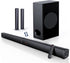 180W Sound Bar  2 in 1 Detachable Soundbar for TV 2.1CH Soundbar with Subwoofer 5 EQ Modes Treble & Bass Adjust (ARC Cable) Optical/Bt 5.4/AUX, 12L Deep Bass for Home Theater-32 Inch
