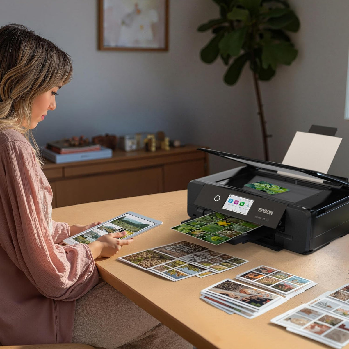 Expression Photo XP-980 Wireless Wide-Format Printer with 6-Colour Claria Ink System, Borderless Printing up to 11" X 17", Fast 4" X 6" Photo Printing, Built-In Scanner and Copier