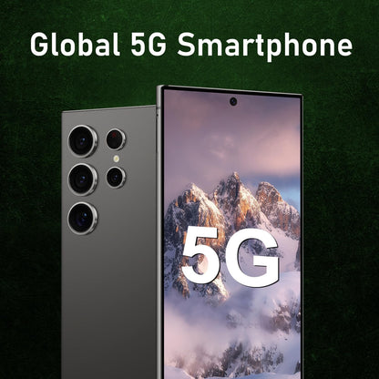 Unlocked Cell Phones C24 Ultra Smartphone Android 13 Phones 8GB+256GB/6.8" HD Screen/Dual SIM/108MP+48MP Camera/6800 Mah/Built-In Pen (Black)