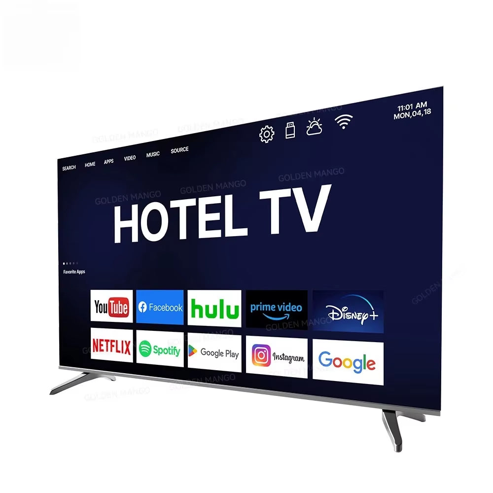 OEM 43/55/65/70 Inch Android Smart TV - 4K UHD FHD Google TV for Hotel Commercial Use, Wifi &amp; HDMI