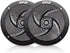 Marine Speakers 6.5 Inch - 2 Way Waterproof and Weather Resistant Outdoor Audio Stereo Sound System with 240 Watt Power and Low Profile Slim Style - 1 Pair (Black)