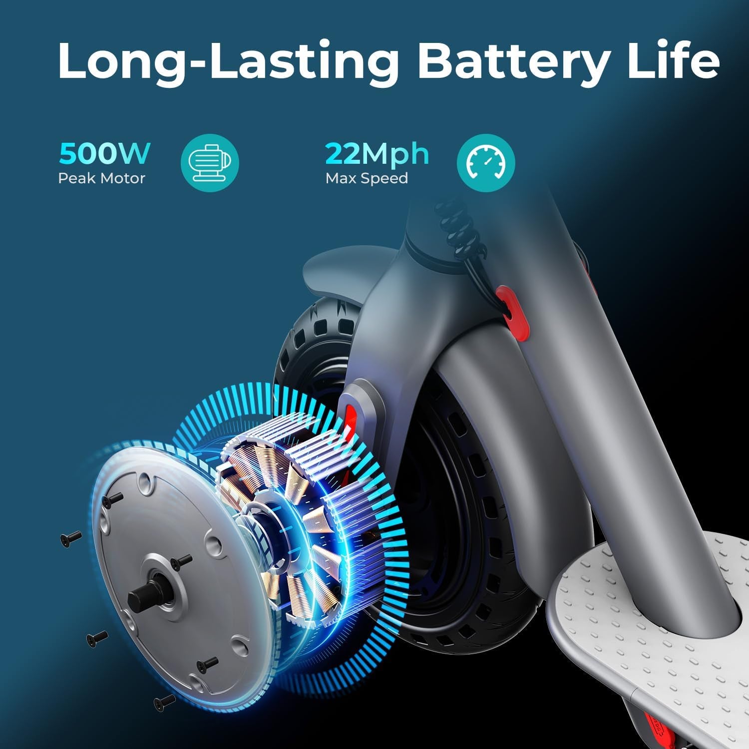 Foldable Scooter Adults, Heavy-Duty Kick Scooter, Max Speed 15 MPH, Patineta Desplazamientos Para Adultos, 8.5" Solid Tire, Folding Lightweight Scooter for Adults and Kids