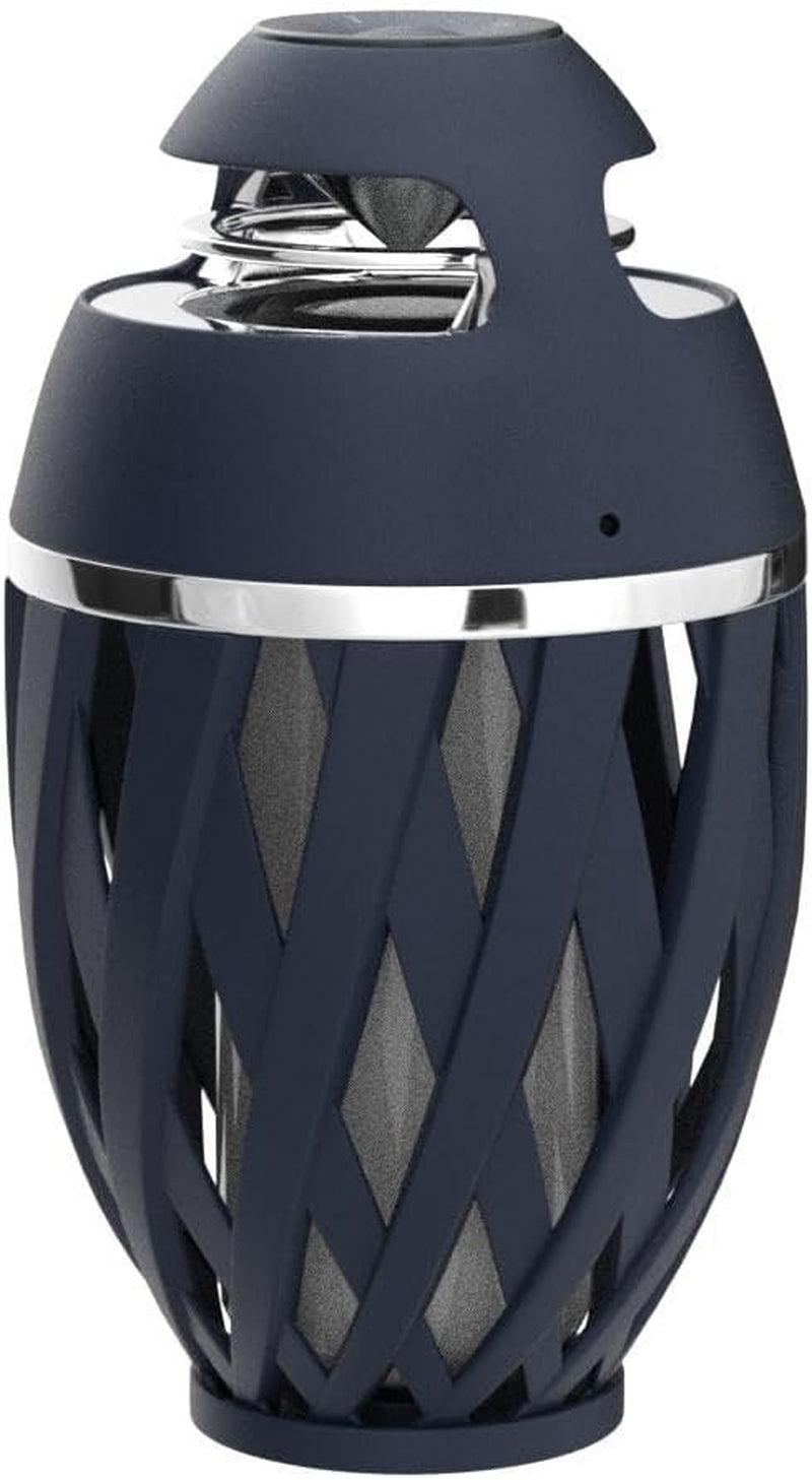 Outdoor Bluetooth Speaker with Flame Light,  Waterproof Wireless LED Flame Speaker for Home Gadgets Camping Accessories, 24H Playtime, Loud Sound, Gifts for Men Women Couples Dads Moms, Blue