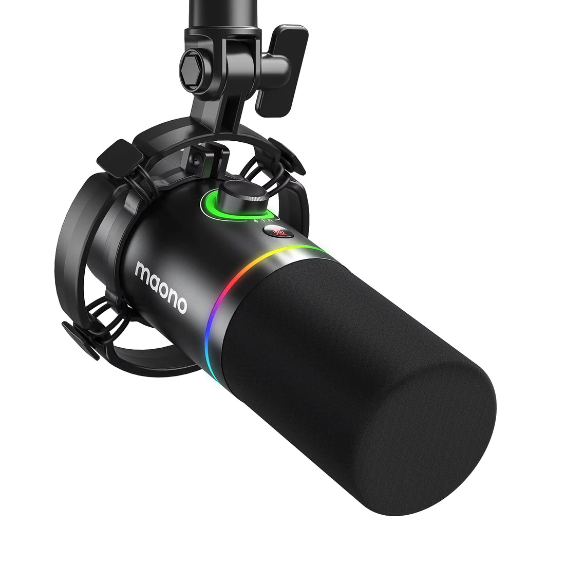 PD200X XLR/USB Dynamic Microphone for Gaming Recording Streaming Youtube Metal Mic with Software Tap-To-Mute Gain Knob