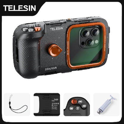 Diving Waterproof Phone Case Universal Phone Camera Shoot Hand Grip Holder Shooting Aid Remote Control Handle