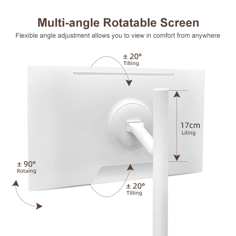 32 Inch Smart TV Rotation Touch Screen Portable Android Camera Mobile Display Tablet PC Stand Wheels Television Rechargeable