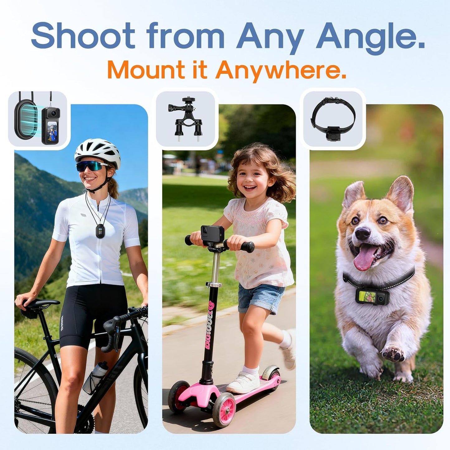 Mini Body Camera 128G with 1.47Inch LCD Screen, 2.7K Thumb Size Action Body Cam with Audio&Video Thumb Hands Free POV Recording, Mount Free, Magnetic Sport DV for Bike Cycling Vlogging Pet Walk Swim | with Audio&Video Thumb Hands Free POV Recording, Mount Free, Magnetic Sport DV for Daily Bike Cycling Vlogging Pet Walk Swim