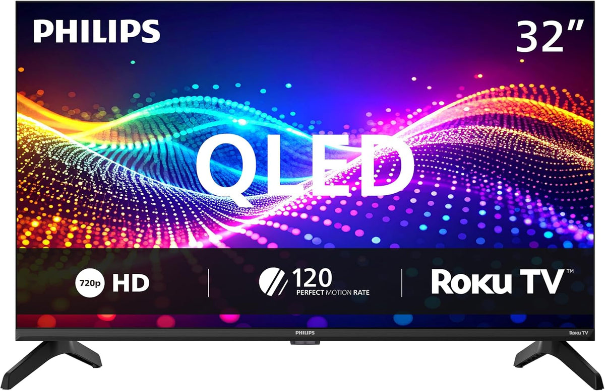 32PQF7666/F6 7600 Series HD QLED 32-Inch HD QLED Roku TV