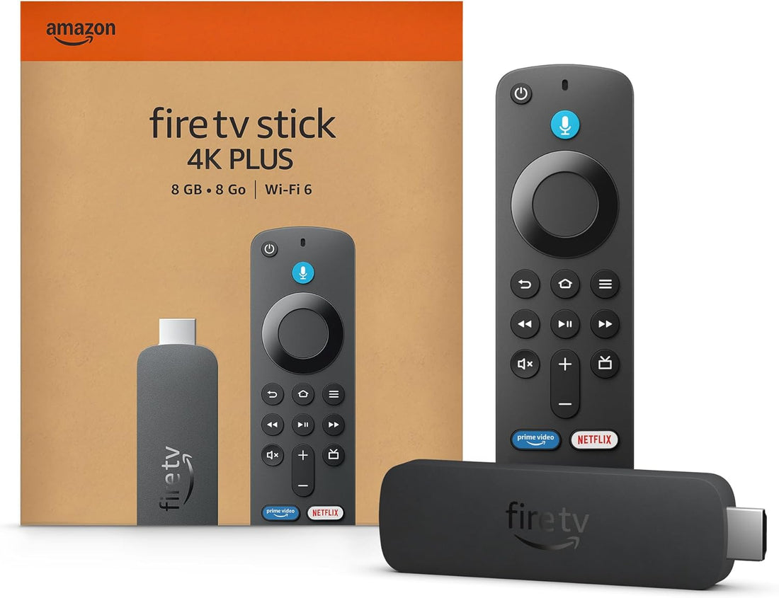 Fire TV Stick 4K plus (Newest Model), Streaming Device, Hundreds of Thousands of Movies and TV Episodes, Supports Wi-Fi 6, Watch Free &amp; Live TV, Designed for Alexa+