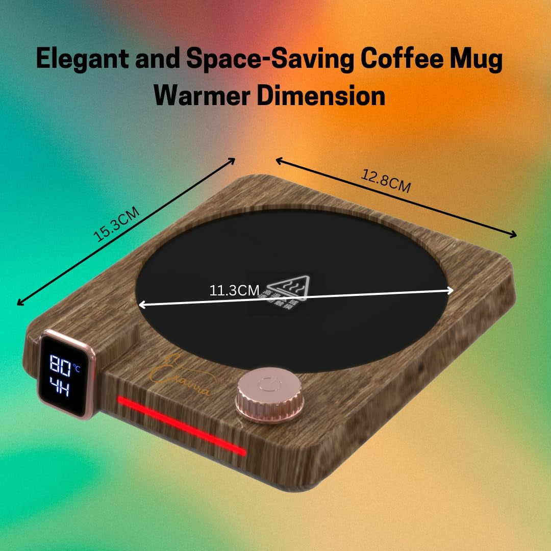 Coffee Warmer, Coffee Mug Warmer for Desk, 9 Temp Settings (104°F-176°F), 40W Fast Heating, Auto Shut off Perfect for Coffee, Tea, Milk, Hot Beverage, Gift for Men, Women, Office &amp; Home Use