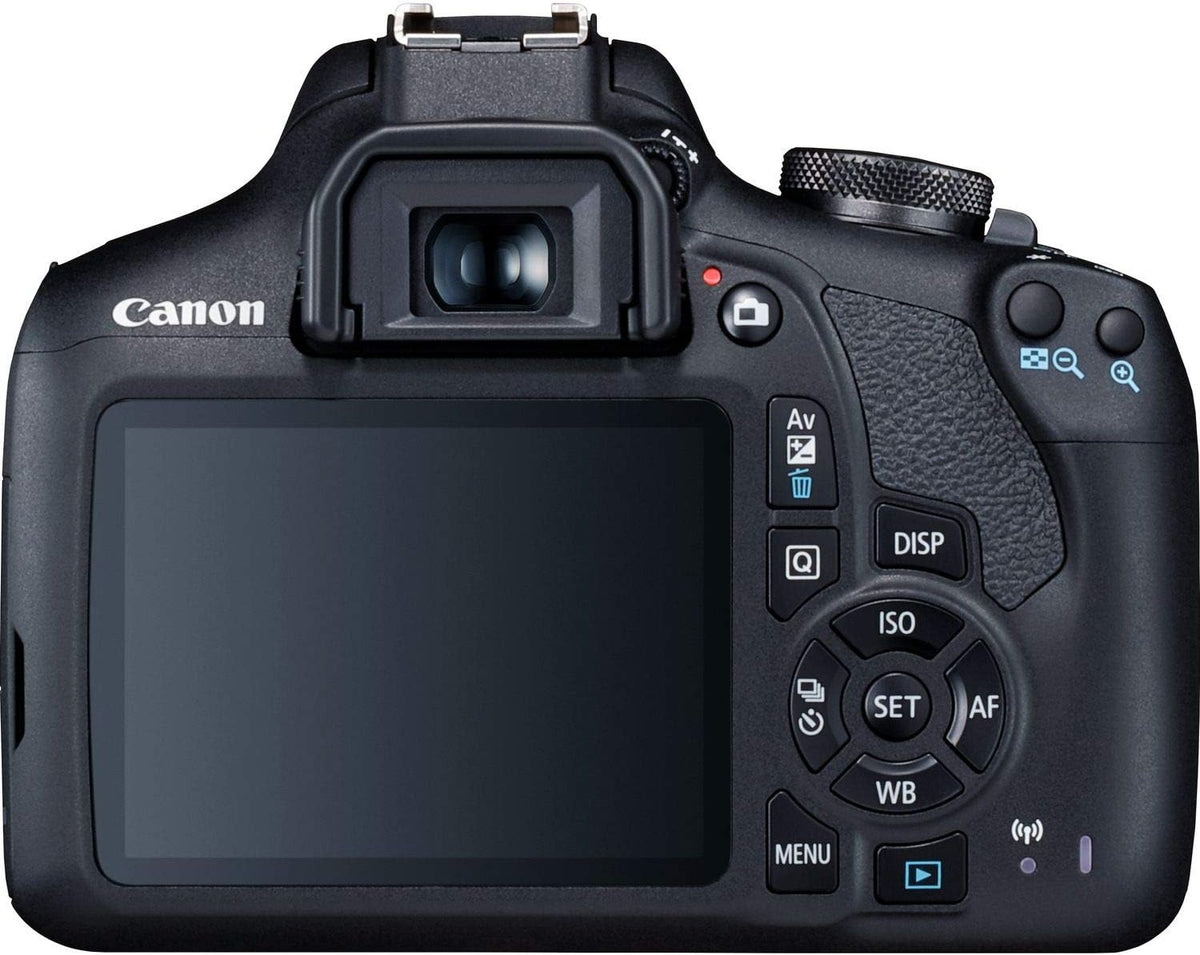 EOS 2000D (Rebel T7) DSLR Camera with EF-S 18-55Mm F/3.5-5.6 DC III Lens &amp; Deluxe Accessory Bundle – Includes: 2X Sandisk Ultra 32GB SDHC Memory Card, Extended Life Battery, Carrying Case &amp; MORE