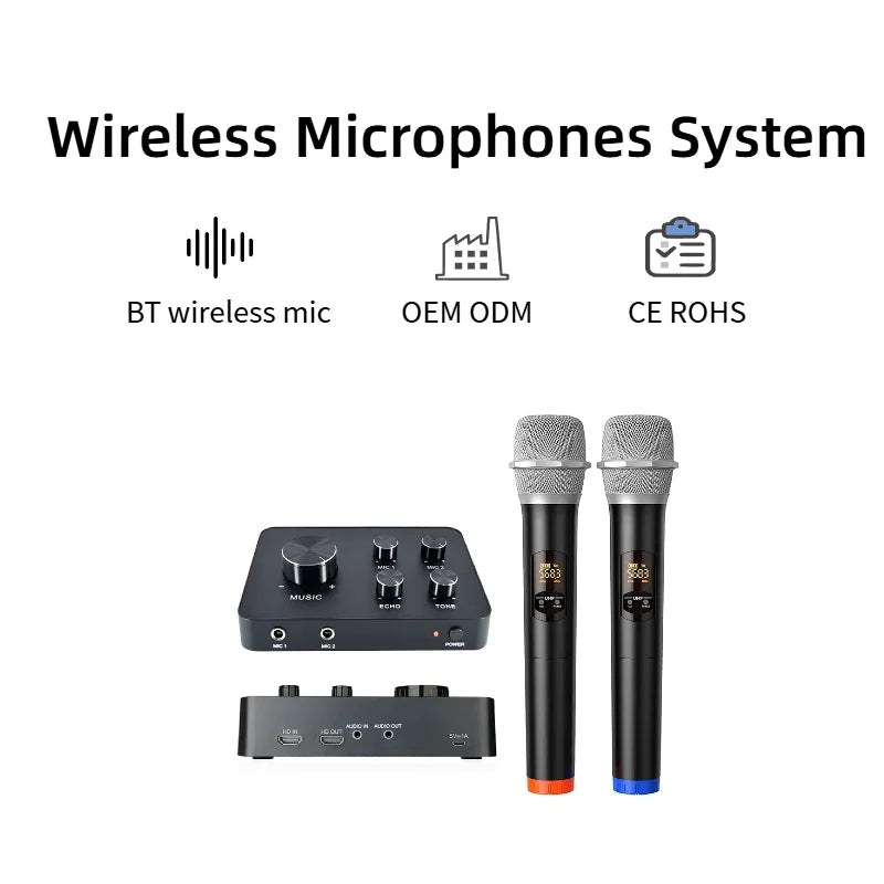 Smart TV Home Theater System Wireless Microphone Karaoke Mixer for Entertainment