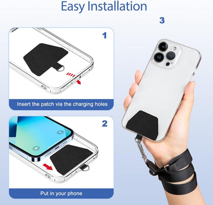 Phone Lanyard, Universal Adjustable Neck Straps for Phone Case Keys ID Badges Compatible with Iphone Samsung, 2 Pack