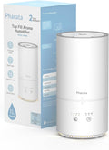Humidifiers for Bedroom Baby Room, 1000Ml Small Cool Mist Top Fill Air Humidifiers for Nursery & Plants, Ultra Quiet Essential Oil Diffuser with Warm Yellow Night Light, (White)