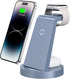 Wireless Charger - 3 in 1 Charging Station Compatible for Iphone & Iwatch - Charging Stand Dock for Airpods (Blue)