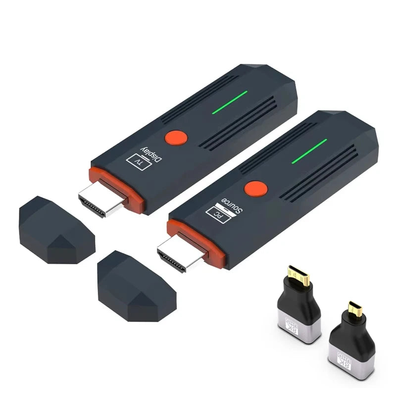 50M Wireless Video Transmitter Receiver 4K Decode Hdmi-Compatible Adapter TV Stick Dongle 1080P for Laptops PC Monitor Projector