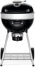 PRO 22-Inch Charcoal Kettle Grill - PRO22K-LEG-3 - Black, Stainless Steel Spacer Ring, 360In² Cooking Area, Sturdy 4-Leg Design, 7-Inch Wheels