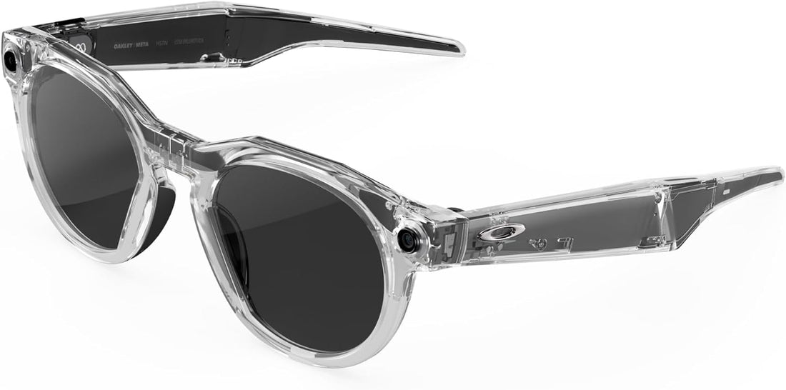 Oakley  HSTN, Clear | Smart AI Glasses for Men, Women — Performance for Sports, Athletes — Camera, Audio, Video — 8 Hour Battery — 3K HD Resolution — Clear to Grey Transitions® Lenses